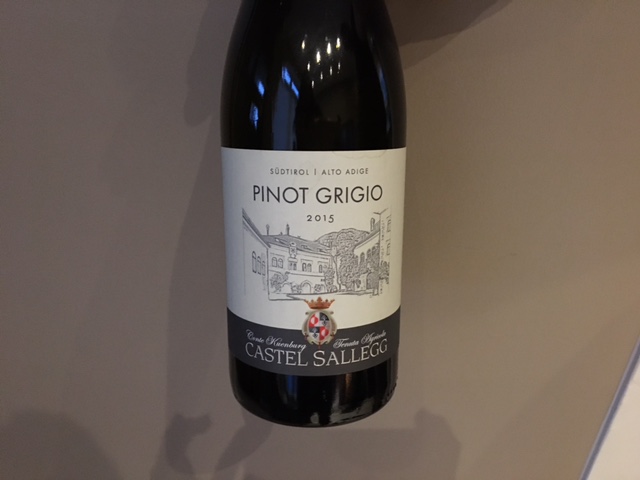 Castel Sallegg – Pinot Grigio – 2015 (J.Webb)