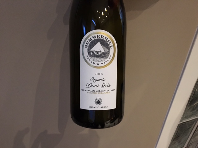 Summerhill – Organic Pinot Gris – 2016 (Willow Park)
