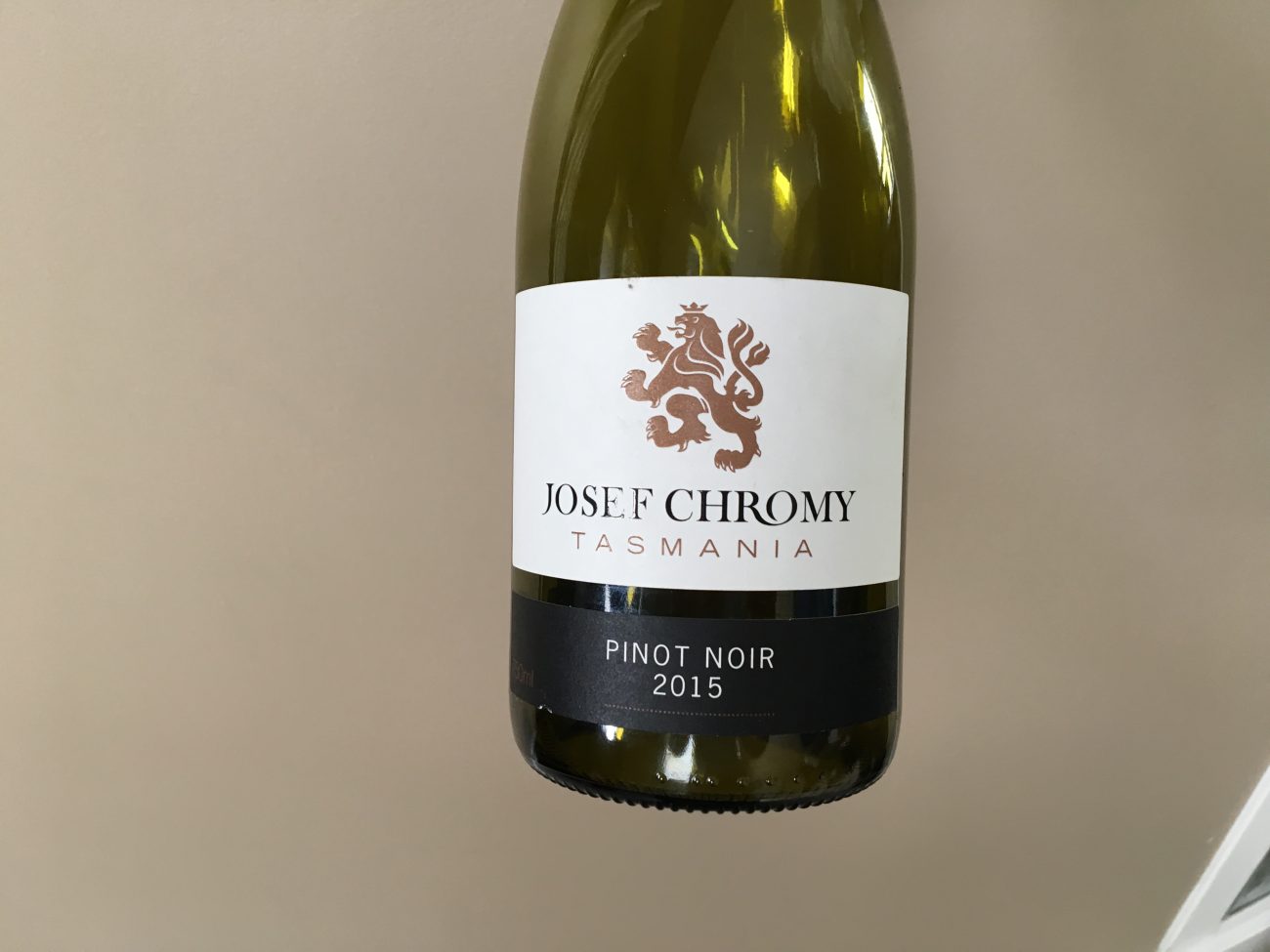Josef Chromy- Pinot Noir – 2015  (J. Webb)